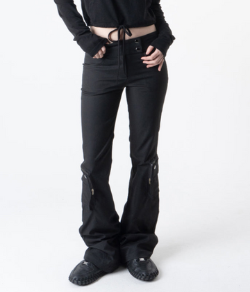 LOW RISE CARGO BOOT-CUT